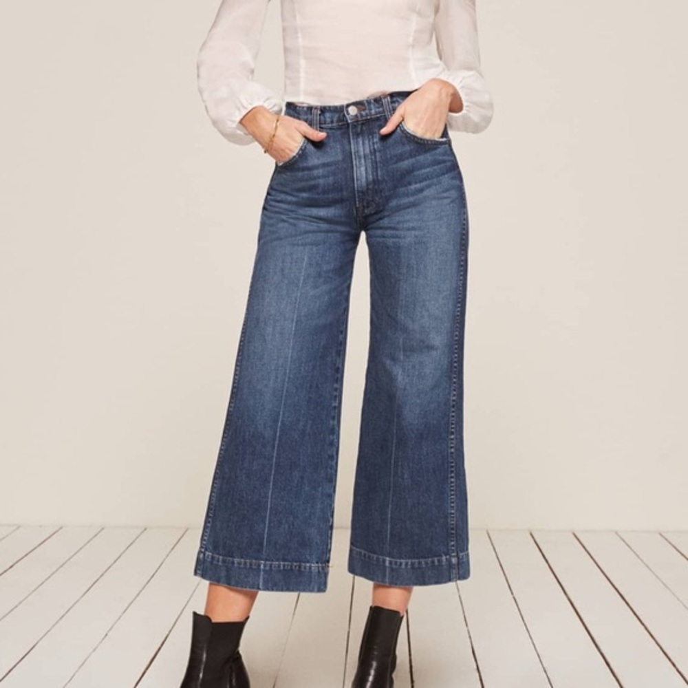 Reformation wide leg jeans